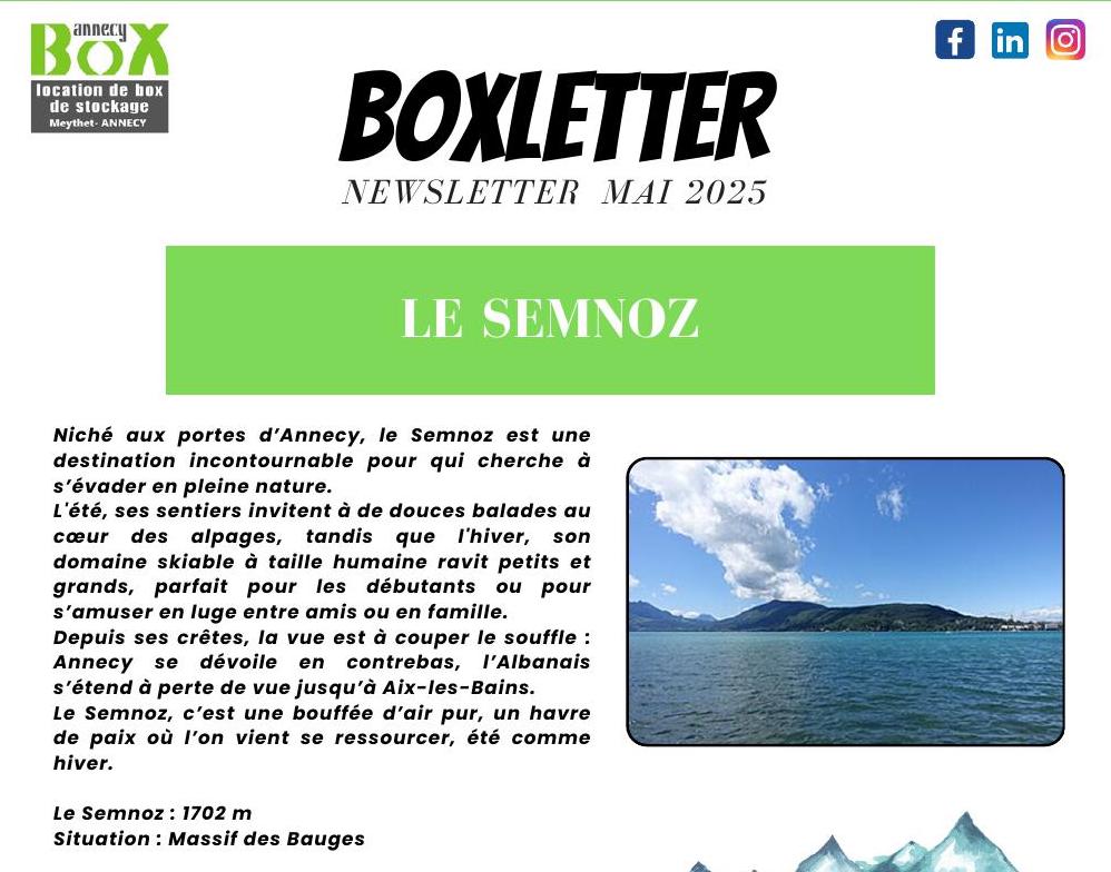 Newsletter mai 2025